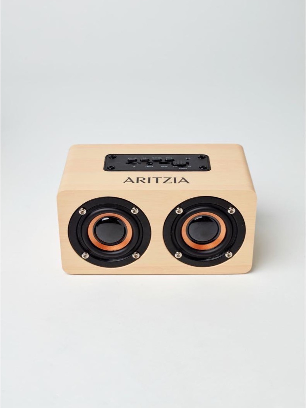 Aritzia Clientele Speaker in Light Wood and Black